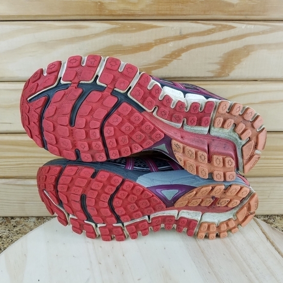 Brooks Womens Adrenaline GTS 17 1202311B044 Gray Running Shoes Sneakers Lace-up - Picture 4 of 12